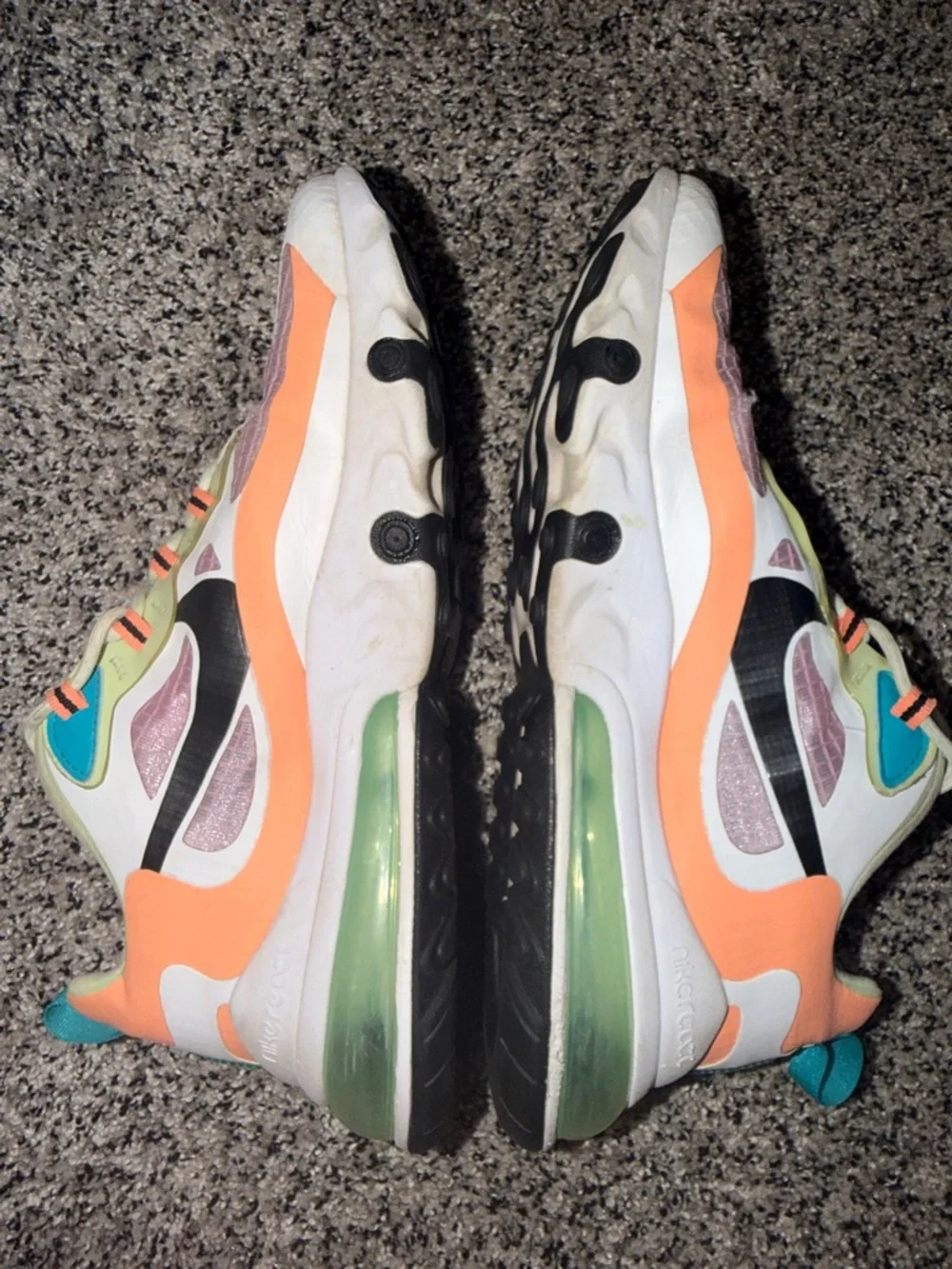 Nike 270 React Air Shoes Purple Mint Women’s Size 10